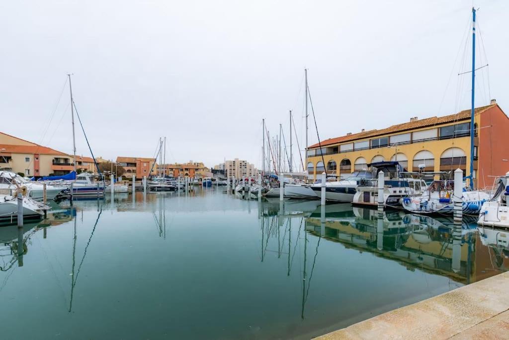La Perle Du Port * Terrasse * Clim * Mer A 5 Min * Chambre * Carnon-Plage Exterior photo